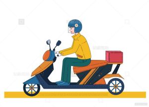 骑电瓶车图片卡通可爱_迷你电瓶车小不点，开心卡通风格！
