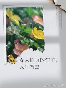 女人看透人生醒悟的图片_心态是画笔，画出美好风景，心静则幸福自来