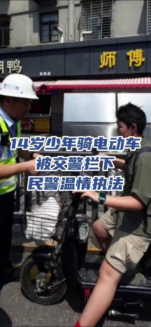 外籍男子骑电动车被拦推交警_骑车必须挂牌！