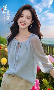 女人气质淡雅图片_气质优雅女人，眼神沉稳大方