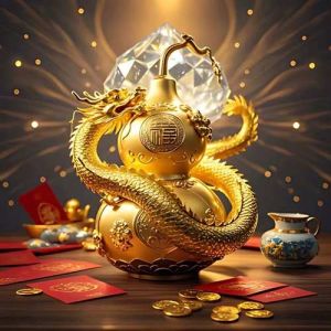 时来运转招财吉祥图片_好彩头画儿，心情亮堂堂！