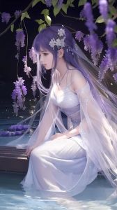 超级好看的二次元图片 仙女_二次元仙女汉服照，仙气飘飘太梦幻！