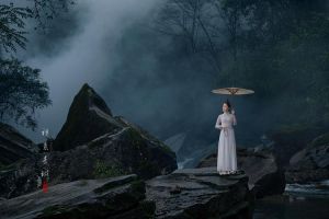 禅意女人意境图片大全_安静优雅，自然连接