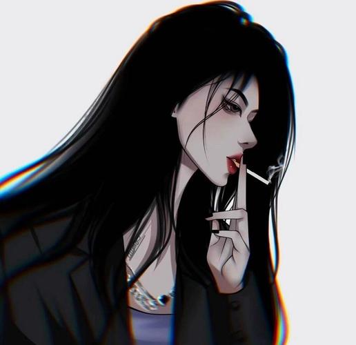 抽烟情头一男一女高冷霸气_情侣抽烟情头，气场高冷暗戳戳撩人